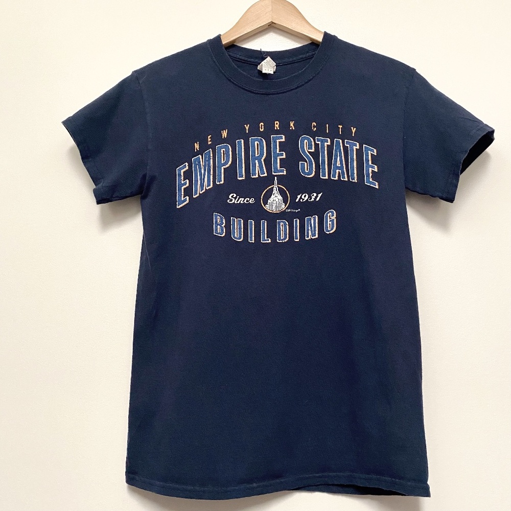 NYC Shirt | New York City T-Shirt | Navy Empire State Building | Medium